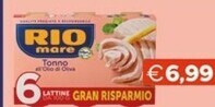 Mercatò Rio mare tonno all'olio di oliva offerta