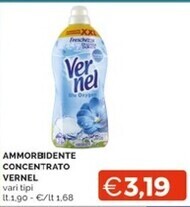 Mercatò Vernel ammorbidente concentrato offerta