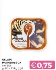 Mercatò G7 - gelato monodose offerta