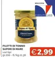 Saper di sapori filetti di tonno
