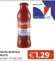 Mercatò Mutti polpa rustica offerta