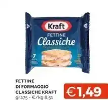 Kraft fettine di formaggio classiche