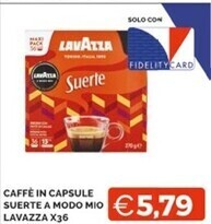 Mercatò Lavazza caffe in capsule suerte a modo mio offerta