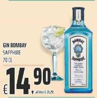 Coop GIN BOMBAY SAPPHIRE 70 CL offerta