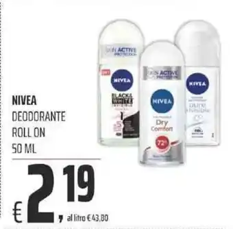 Coop NIVEA DEODORANTE ROLL ON 50 ML offerta