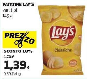 Coop PATATINE LAY'S 145 g offerta