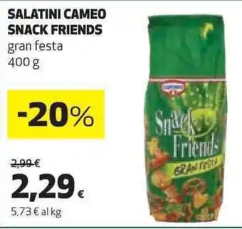 Coop SALATINI CAMEO SNACK FRIENDS gran festa 400 g offerta