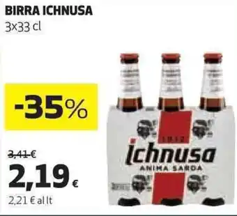Coop BIRRA ICHNUSA 3x33 cl offerta