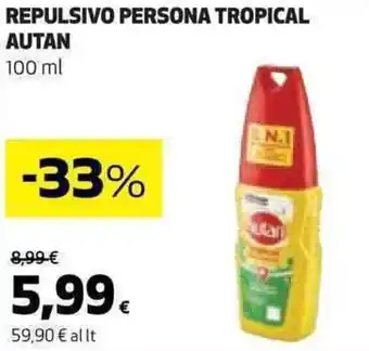 Coop REPULSIVO PERSONA TROPICAL AUTAN 100 ml offerta
