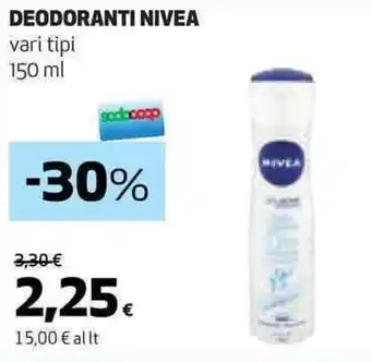 Coop DEODORANTI NIVEA vari tipi 150 ml offerta