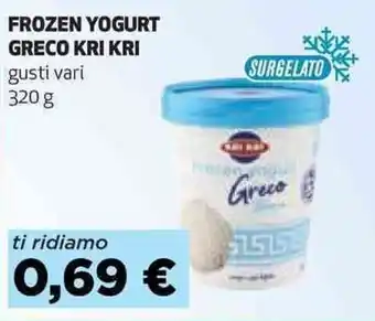 Coop FROZEN YOGURT GRECO KRI KRI gusti vari 320 g offerta