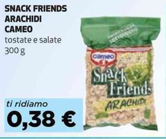 Coop SNACK FRIENDS ARACHIDI CAMEO tostate e salate 300 g offerta