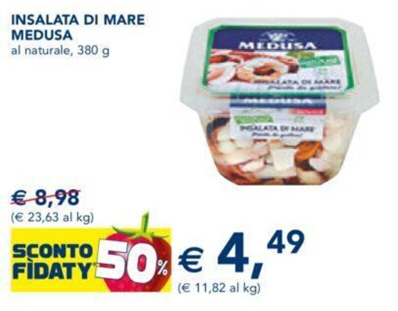 INSALATA DI MARE MEDUSA al naturale, 380 g offerta di Esselunga