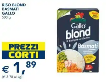 Esselunga RISO BLOND BASMATI GALLO 500 g offerta