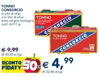 Esselunga TONNO CONSORCIO in olio di oliva conf. 2x111 g offerta