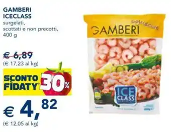 Esselunga GAMBERI ICECLASS surgelati, scottati e non precotti, 400 g offerta