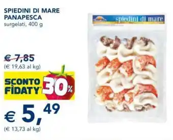 Esselunga SPIEDINI DI MARE PANAPESCA surgelati, 400 g offerta