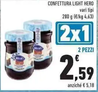 Conad CONFETTURA LIGHT HERO vari tipi 2 PEZZI offerta