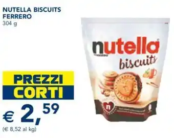 Esselunga NUTELLA BISCUITS FERRERO 304 g offerta