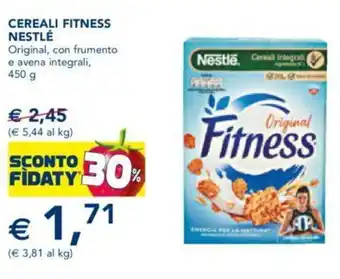 Esselunga CEREALI FITNESS NESTLÉ Original, con frumento e avena integrali, 450 g offerta