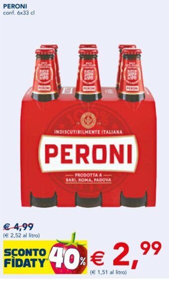 Esselunga PERONI conf. 6x33 cl offerta