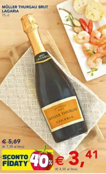 Esselunga MÜLLER THURGAU BRUT LAGARIA 75 cl offerta
