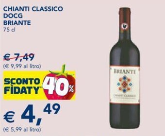 Esselunga CHIANTI CLASSICO DOCG BRIANTE 75 cl offerta
