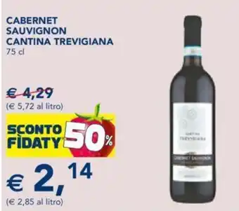 Esselunga CABERNET SAUVIGNON CANTINA TREVIGIANA 75 cl offerta