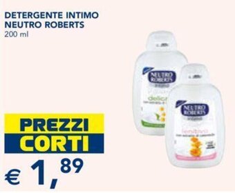 Esselunga DETERGENTE INTIMO NEUTRO ROBERTS 200 ml offerta