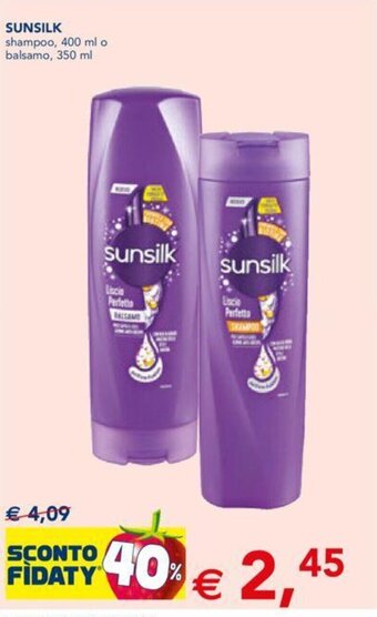 Esselunga SUNSILK shampoo, 400 ml o balsamo, 350 ml offerta