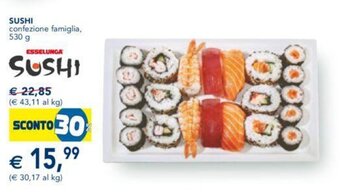Esselunga SUSHI confezione famiglia, 530 g offerta