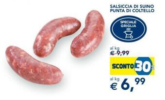 Esselunga SALSICCIA DI SUINO PUNTA DI COLTELLO offerta