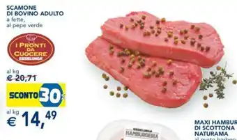 Esselunga SCAMONE DI BOVINO ADULTO a fette offerta