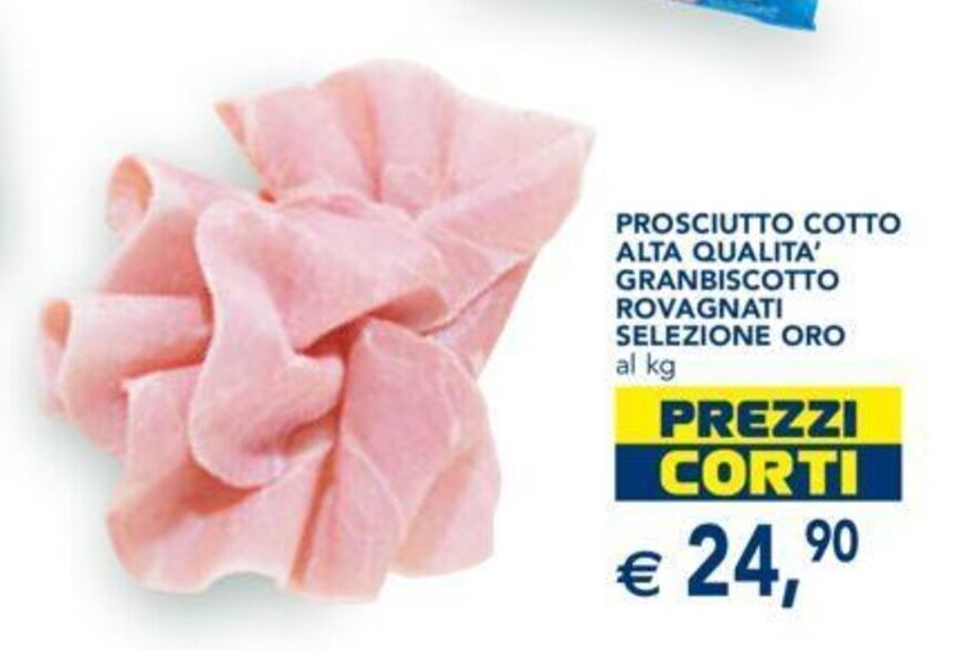 PROSCIUTTO COTTO ALTA QUALITA' GRANBISCOTTO ROVAGNATI SELEZIONE ORO al