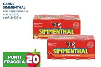 CARNE SIMMENTHAL con peperoncino o con carciofi, conf. 2x135 g