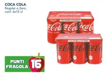 Esselunga COCA COLA Regular o Zero, conf. 6x15 cl offerta