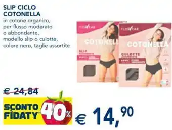 Esselunga SLIP CICLO COTONELLA offerta