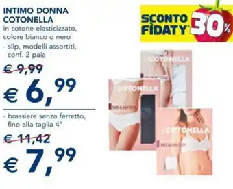 Esselunga INTIMO DONNA COTONELLA in cotone elasticizzato conf. 2 paia offerta