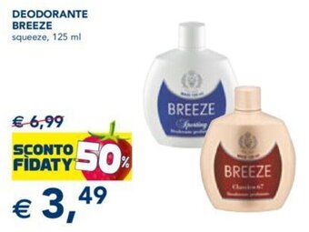Esselunga DEODORANTE BREEZE squeeze, 125 ml offerta