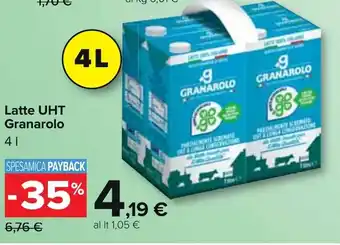 Carrefour Latte UHT Granarolo 4 l offerta
