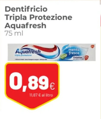 Coop Dentifricio Tripla Protezione Aquafresh 75 ml offerta