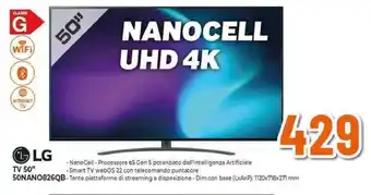 Expert LG TV 50" 50NANO826QB offerta