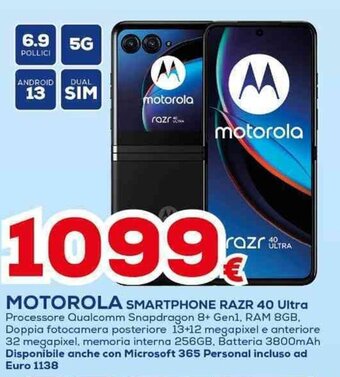 Euronics MOTOROLA SMARTPHONE RAZR 40 Ultra offerta