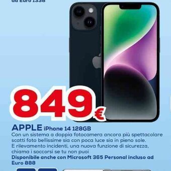 Euronics APPLE iPhone 14 128GB offerta