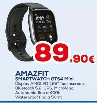 Euronics AMAZFIT SMARTWATCH GTS4 Mini offerta