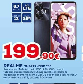 Euronics REALME SMARTPHONE C55 offerta