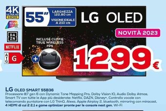 Euronics LG OLED SMART 55B36 offerta