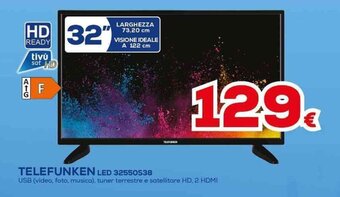 Euronics TELEFUNKEN LED 32550S38 offerta