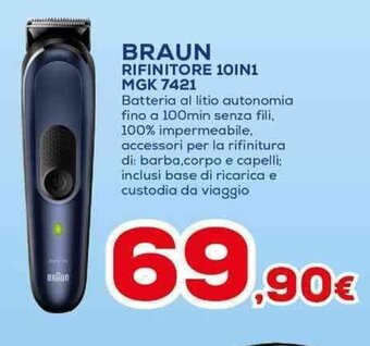 Euronics BRAUN RIFINITORE 10IN1 MGK 7421 offerta