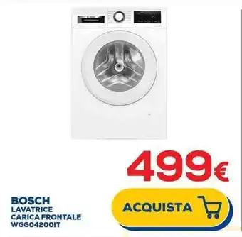 Euronics BOSCH LAVATRICE CARICA FRONTALE WGG042001T offerta